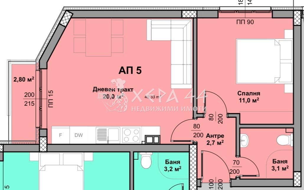 Двустаен апартамент с АКТ 15 със западно изложение в м-т Пчелина, гр. Варна!-0