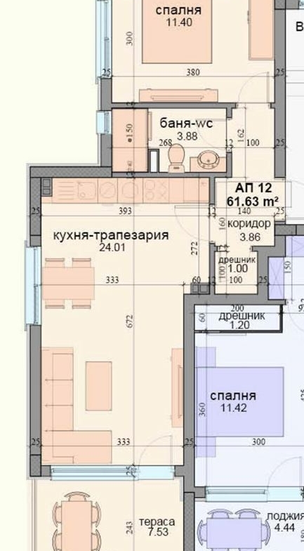 Двустаен тухлен апартамент в луксозен комплекс пред АКТ 15 за продажба в жк'' Виница'', гр. Варна!-0